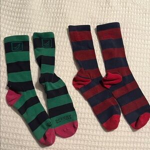 2 Pairs of Sperry Men's Striped Socks